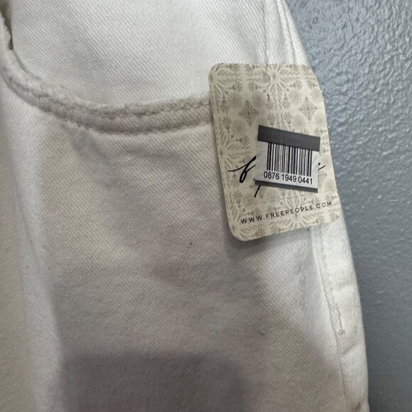 WE THE FREE x free people maggie mid rise straight jeans in white size 31 - Picture 6 of 11